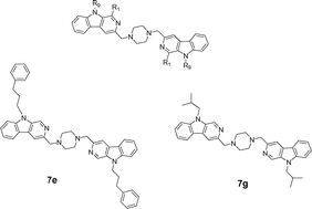 Graphical abstract: Synthesis and biological evaluation of piperazine group-linked bivalent β-carbolines as potential antitumor agents