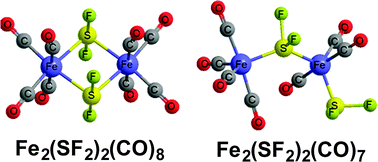 Graphical abstract: Sulfur difluoride and sulfur monofluoride as ligands in iron carbonyl chemistry