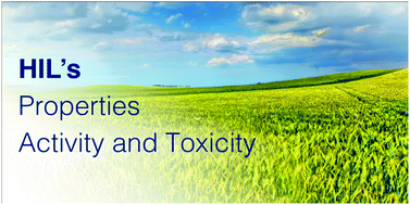 Graphical abstract: Herbicidal ionic liquids based on esterquats