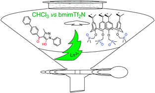 Graphical abstract: Are fancy acidic or neutral ligands really needed for synergism in ionic liquids? A comparative study of lanthanoid extraction in CHCl3 and an ionic liquid