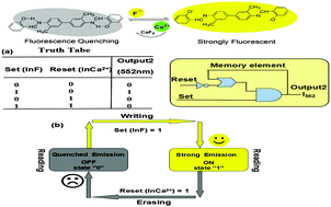 Graphical abstract: A highly selective colorimetric and “Off–On” fluorescent chemosensor for fluoride ions and its application as a molecular-scale logic device