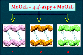 Graphical abstract: Supramolecular frameworks of binuclear dioxomolybdenum(vi) complexes with ONS donor ligands using 4,4′-azopyridine as a pillar: crystal structure, DFT calculations and biological study