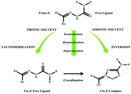 Graphical abstract: Comprehensive insights into the structure and coordination behavior of thiosemicarbazone ligands: a computational assessment of the E–Z interconversion mechanism during coordination