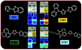 Graphical abstract: A series of selective and sensitive fluorescent sensors based on a thiophen-2-yl-benzothiazole unit for Hg2+
