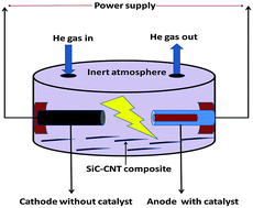 Graphical abstract: In situ growth of silicon carbide–carbon nanotube composites