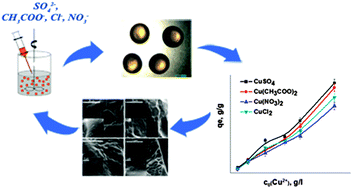 Graphical abstract: Cross-linking of highly methoxylated pectin with copper: the specific anion influence