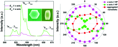 Graphical abstract: Polarization modulated upconversion luminescence: single particle vs. few-particle aggregates