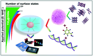 Graphical abstract: Band edge engineering of TiO2@DNA nanohybrids and implications for capacitive energy storage devices