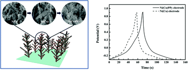 Graphical abstract: Dendritic Ni(Cu)–polypyrrole hybrid films for a pseudo-capacitor