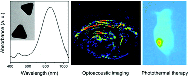 Graphical abstract: Glucose-functionalized Au nanoprisms for optoacoustic imaging and near-infrared photothermal therapy