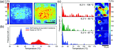 Graphical abstract: Localized self-heating in large arrays of 1D nanostructures