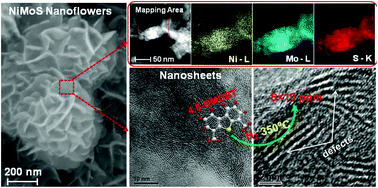 Graphical abstract: A NiMoS flower-like structure with self-assembled nanosheets as high-performance hydrodesulfurization catalysts