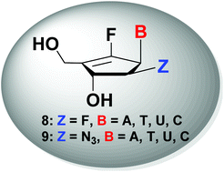 Graphical abstract: Regio- and stereoselective synthesis of 2′-β-substituted-fluoroneplanocin A analogues as potential anticancer agents