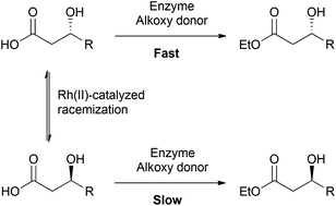 Graphical abstract: Evaluation of a new protocol for enzymatic dynamic kinetic resolution of 3-hydroxy-3-(aryl)propanoic acids