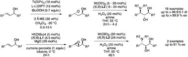 Graphical abstract: Synthesis of virtually enantiopure aminodiols with three adjacent stereogenic centers by epoxidation and ring-opening