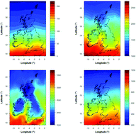 Graphical abstract: A modeling approach to determine how much UV radiation is available across the UK and Ireland for health risk and benefit studies