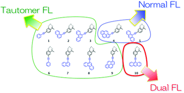 Graphical abstract: Producing a dual-fluorescent molecule by tuning the energetics of excited-state intramolecular proton transfer