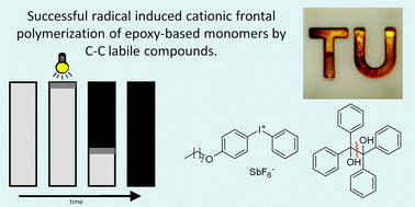 Graphical abstract: Successful radical induced cationic frontal polymerization of epoxy-based monomers by C–C labile compounds