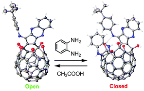 Graphical abstract: Open-cage fullerene with a stopper acts as a molecular vial for a single water molecule