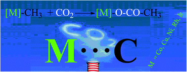 Graphical abstract: How easy is CO2 fixation by M–C bond containing complexes (M = Cu, Ni, Co, Rh, Ir)?