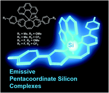 Graphical abstract: Integration of benzo[h]quinoline and π-extended dibenzo[b,f]silepins on pentacoordinate silicon