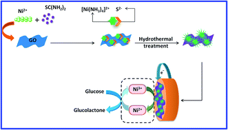 Graphical abstract: Facile fabrication of NiS and a reduced graphene oxide hybrid film for nonenzymatic detection of glucose