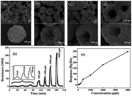 Graphical abstract: One-pot synthesis of hierarchical WO3 hollow nanospheres and their gas sensing properties