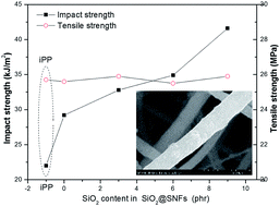Graphical abstract: Fabrication of nanoprotrusion surface structured silica nanofibers for the improvement of the toughening of polypropylene