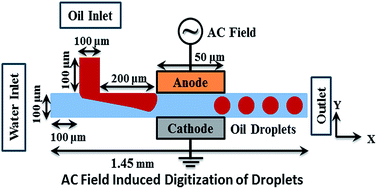 Graphical abstract: Digitization of two-phase flow patterns in a microchannel induced by an external AC field