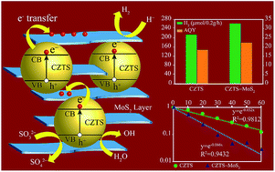 Graphical abstract: Quaternary semiconductor Cu2ZnSnS4 loaded with MoS2 as a co-catalyst for enhanced photo-catalytic activity