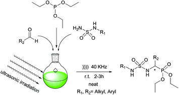 Graphical abstract: A one-pot three-component synthesis of novel α-sulfamidophosphonates under ultrasound irradiation and catalyst-free conditions