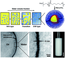 Graphical abstract: Fabrication and stabilization of nanoscale emulsions by formation of a thin polymer membrane at the oil–water interface