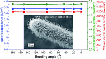 Graphical abstract: Self-standing carbon nanotube forest electrodes for flexible supercapacitors