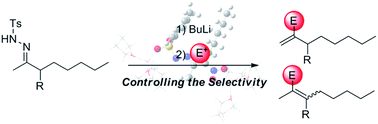 Graphical abstract: On the mechanism of the Shapiro reaction: understanding the regioselectivity