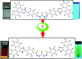 Graphical abstract: Colorimetric and ratiometric fluorescent chemosensor for fluoride ions based on phenanthroimidazole (PI): spectroscopic, NMR and density functional studies