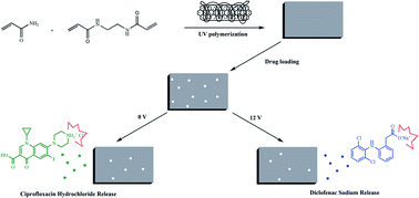 Graphical abstract: On demand delivery of ionic drugs from electro-responsive CNT hybrid films