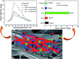 Graphical abstract: Rapid synthesis of rGO–MoO3 hybrids and mechanism of enhancing sensing performance to H2S