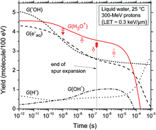 Graphical abstract: Acid spike effect in spurs/tracks of the low/high linear energy transfer radiolysis of water: potential implications for radiobiology