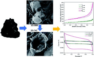 Graphical abstract: Heteroatom-doped porous carbon derived from “all-in-one” precursor sewage sludge for electrochemical energy storage