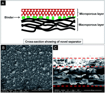 Graphical abstract: Preparation and properties of composite separators with asymmetric structures for alkaline batteries