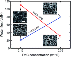 Graphical abstract: Thin film composite polyamide membranes: parametric study on the influence of synthesis conditions