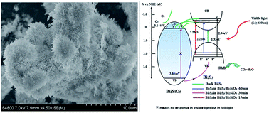 Graphical abstract: In situ synthesis of Bi2S3/Bi2SiO5 heterojunction photocatalysts with enhanced visible light photocatalytic activity