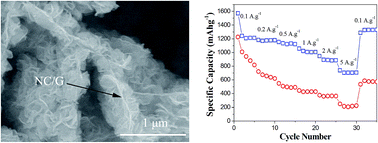 Graphical abstract: Polypyrrole-assisted synthesis of roselike MoS2/nitrogen-containing carbon/graphene hybrids and their robust lithium storage performances
