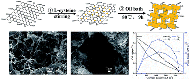 Graphical abstract: l-Cysteine tailored porous graphene aerogel for enhanced power generation in microbial fuel cells