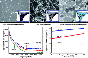 Graphical abstract: A comparative study of structure and electromagnetic interference shielding performance for silver nanostructure hybrid polyimide foams