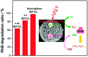 Graphical abstract: One-pot template-free synthesis of heterophase BiVO4 microspheres with enhanced photocatalytic activity