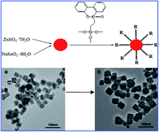 Graphical abstract: Preparation of zinc hydroxystannate nanocomposites coated by organophosphorus and investigation of their effect on mechanical properties and flame retardancy of poly(vinyl chloride)