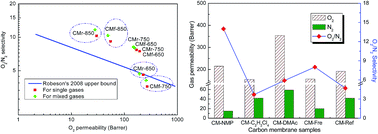 Graphical abstract: Effect of membrane-casting parameters on the microstructure and gas permeation of carbon membranes