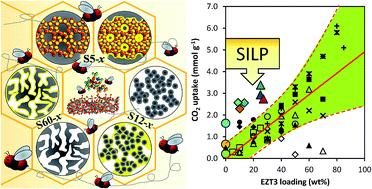 Graphical abstract: High capacity CO2 sorbents based on zinc-functionalized ionic liquid confined in morphologically diverse porous matrices