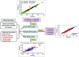 Graphical abstract: Predicting aquatic toxicities of benzene derivatives in multiple test species using local, global and interspecies QSTR modeling approaches